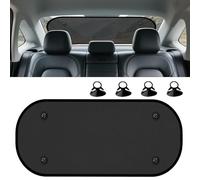 XXMMHTFD Parasol Luna Trasera para VW Taigo/Nivus 2022-2026, Cama de Rejilla Coche con Ventosas, Protector Solar Ventana de Alta Densidad Nylon