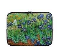 XXQGOMG Van Gogh Irises - Funda protectora para laptop para mujeres y hombres, con cremallera y pintura al óleo, adecuada para uso diario, viajes, escuela, oficina, organizadores ordenados, 10