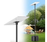 XXSSTUDIO Kit de Montaje Starlink Gen 3, Poste de Montaje a Tierra Starlink Gen 3 de 2.3m (7.5 pies) con Adaptador de Tubería, Kit de Montaje de Poste Starlink para Patio Trasero Exterior