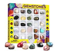 XXTOYS Minerales Piedras Preciosas Colección, Caja de 25 Rocas para Niños, Regalo de Educación Científica para Niños Niñas 6 7 8 9 10 11 12 Años