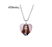 (XXXL212) Elegante collar con colgante de corazón "Locos por el amor", nuevo álbum de Itzy, con cadena clásica