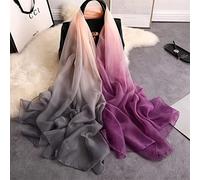 XXXXW Pañuelos Mujer Bufanda de Seda de Verano for Mujeres chales y envolturas de Moda Bufandas de Gran tamaño Pashmina Beach estoles Fular Debe Bufandas de Moda (Color : Violet Blues)