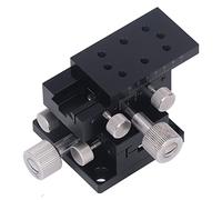 XY Linear Stage Manual Controlled Platform | 30μm High Exactness Sliding Table | Aluminum Alloy Dovetail Guide for Optical/Measuring Instruments/Microscope | with Scale & (50X30mm)