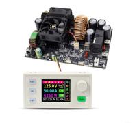 XY12550S CNC DC-DC Step-Down Power Supply 0-125V 50A 6250W Constant Voltage Current MPPT Solar LCD Display with Cooling Fan