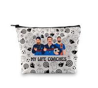XYANFA Ted Coach - Bolsa de maquillaje Lasso para fanáticos del programa de televisión, regalo inspirado en el programa de televisión Ted, regalo para amantes del fútbol americano, bolsa con