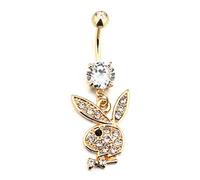 XYBH 1 Pieza de Piercing para el Ombligo de Conejo, Anillos Colgantes para el Ombligo, Piercing de Acero quirúrgico, Anillos para el Ombligo, Piercing para el Ombligo, joyería Sexual para el Cuerpo