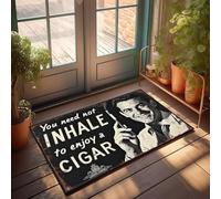 XYBH Accesorios de garaje para cueva de hombre que no necesitas inhalar para disfrutar de un puro. Felpudo para decoración de porche o sala de juegos (40 x 60 cm)