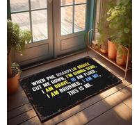 XYBH Alfombra de otoño para exteriores, con texto en inglés "When Phe Dharpeo Odiee Cut Me Down, I'M Gonna Send. I Am Brave Hot Cocoa Bar Decor Mat Mat Shoes" (40 x 60 cm)