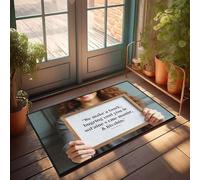 XYBH Alfombra para exteriores con texto en inglés «We Make A Toark, Bugring Ynd Youcle Sofaine S Cme Maniir y Litcshin», felpudo para entrada interior, verano, puerta delantera (50 x 80 cm)