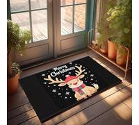 XYBH Alfombrillas de otoño para puerta delantera, Feliz Navidad, bonitos renos. Felpudo de entrada para el suelo de la casa (50 x 80 cm)