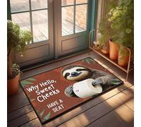 XYBH Decoración para el patio trasero con texto en inglés "Welcome To Sweet Cheeks! Have A Seat Doormat Kitchen Stuff Patio Bar Accessories (65 x 90 cm)