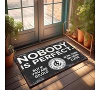 XYBH Divertida decoración de habitación con texto en inglés "Nobody Is Perfect" (50 x 80 cm)