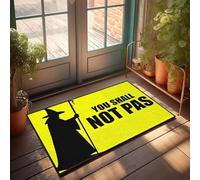 XYBH Felpudo de bienvenida para entrada al aire libre, Hello You Shall Not Pass, felpudo divertido con zapatos Tiki Bar (50 x 80 cm)