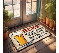 XYBH Felpudo de otoño para puerta delantera, diseño de cerveza Albrady, Tastes. Bettere In Hime Unil You Cut A Finger Off. Felpudo divertido para decoración del hogar y sala de juegos (40 x 60 cm)