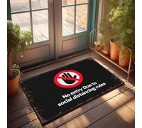 XYBH Felpudo de primavera para entrada al aire libre, sin entrada debido a las reglas de distanciamiento social. Felpudo de verano para exteriores, material genial para tu habitación (65 x 90 cm)