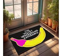 XYBH Felpudo de puerta delantera para entrada al aire libre, con diseño de The Velvet Underground Experience, para bar, hombre, decoración de cueva, cosas divertidas (40 x 60 cm)