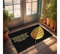 XYBH Felpudo para puerta de otoño, sensación al aire libre es más importante que olvidar. Felpudo de amigos, decoración de porche al aire libre (50 x 80 cm)