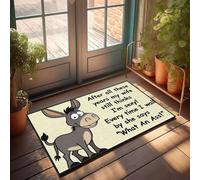 XYBH Felpudo para puerta delantera de otoño con texto en inglés "After All These Years My Wife Still Thinks I'M Sexy", divertido felpudo para decoración del hogar, sala de juegos (65 x 90 cm)
