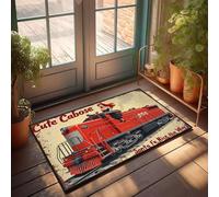 XYBH Felpudo para puerta delantera, diseño de Santa Fe: Nice The Way!, tapete para puerta de entrada interior de verano (40 x 60 cm)