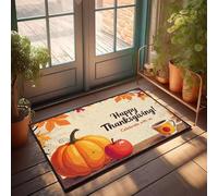 XYBH Felpudos para entrada al aire libre, hogar, divertido feliz Acción de Gracias. Celebra con nosotros. Felpudo de decoración de bar para el hogar (50 x 80 cm)