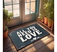 XYBH Home Decor Men All You Need Is Love. Felpudo para decoración del hogar y la habitación de los niños (50 x 80 cm)
