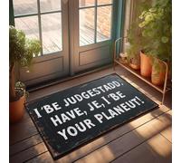 XYBH Home Sweet Apartment Felpudo con texto en inglés "I'm Judge Stoddard" Have I Been Your Planeut? Felpudo para niños, alfombras para cocina (40 x 60 cm)