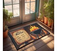 XYBH Home Sweet Apartment Felpudo Grill Master: perfecto, medio raro, medio bien hecho. Felpudo genial para niños, alfombras para cocina (50 x 80 cm)