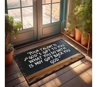 XYBH Juego de alfombras de cocina de granja con texto en inglés "Your Talent Is God's Gift What You Do With It Is Your Gift Back To God" (65 x 90 cm)