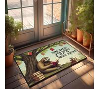 XYBH Tapete de baño de granja con texto en inglés "Time Spent With Books & Tea Is Never Wasted", para decoración de baño (40 x 60 cm)