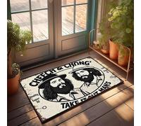XYBH Tapete de bienvenida de otoño para exteriores, Cheech & Chong'S Take It Out, felpudo para hombre, decoración de dormitorio (50 x 80 cm)
