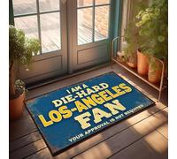 XYBH Tapete de entrada al aire libre con texto en inglés "I Am A Die-Hard Fan", tapete de pasillo divertido para el baño (40 x 60 cm)