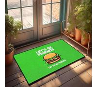 XYBH Tapete para puerta de entrada con texto en inglés "Let's Be Friends", para puerta delantera, decoración de habitación de hombre (40 x 60 cm)