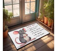 XYBH Tapete para puerta exterior Juse Rat: Vipus Al Cave, tono Mous