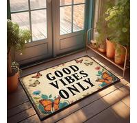 XYBH Things For Boys Room Good Vibes Only. Felpudo para entrada al aire libre (65 x 90 cm)
