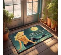 XYBH Welcome-Ish - Felpudo con texto en inglés "Always Be Yourself. You Can Be A Mermaid Then Always Be". Felpudo genial para tu habitación, decoración de habitación independiente (40 x 60 cm)