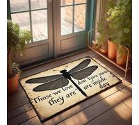 XYBH Welcome-Ish Felpudo con texto en inglés "Those We Love Don'T Fade Away, They Are Inside Our Hearts". Felpudo genial para tu habitación, decoración de habitación independiente (40 x 60 cm)
