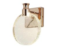 XYBZJP Aplique de pared de estilo industrial francés, lámpara de pared individual personalizada, lámpara de pared de metal y vidrio con fuente de luz LED, accesorios de iluminación decorativa para do