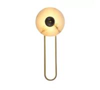 XYBZJP Aplique de pared de un solo cabezal con fuente de luz LED, lámpara de pared de estilo industrial nórdico, lámpara de pared creativa de mármol y cobre, luminarias decorativas para dormitorio, s