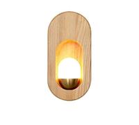 XYBZJP Aplique de pared de un solo cabezal G4 Light Source, lámpara de pared de estilo minimalista nórdico, aplique de pared creativo de madera y vidrio, luminarias decorativas para sala de estar, en