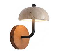 XYBZJP Aplique de pared LED de estilo industrial nórdico, aplique de pared de travertino amarillo natural, lámpara de pared de piedra de 7 pulgadas, luminaria decorativa de pared para escaleras, mesi