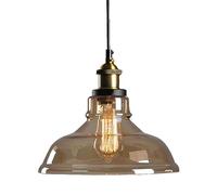 XYBZJP Lámpara Colgante de Cabeza única con Tornillo E27, Lámpara Colgante de Vidrio con Sombrero Creativo, Lámpara Industrial Moderna, Lámparas Decorativas para Sala de Estar, Comedor y Bar