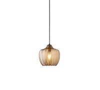 XYBZJP Lámpara colgante de estilo moderno y simple, lámpara colgante de vidrio estriado con personalidad, fuente de luz E27 Lámpara de araña de un solo cabezal, iluminación de techo para decoración de