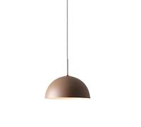 XYBZJP Lámpara colgante de pantalla de metal semicircular, candelabro de color creativo nórdico, luz de techo de montaje empotrado con fuente de luz E27, luz de suspensión de tienda de ropa de cafeter