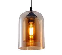 XYBZJP Lámpara de Techo de un Solo Cabezal con Base E27,Accesorios de iluminación de Montaje Empotrado,Pantalla de lámpara Colgante de Vidrio Doble de Estilo Retro japonés,Restaurantes, Bares, mesita