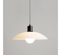 XYBZJP Pantalla de lámpara colgante de vidrio de alta transmisión de luz, iluminación de techo con fuente de luz E27, candelabro de estilo moderno nórdico, estudio, cocina, sala de estar, montaje empo