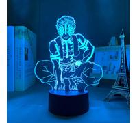 XYC Led Light Anime Akaza for Kid Bedroom Decoration Nightlight Birthday Gift Room Decor 3D Lamp Manga Kimetsu for Boys Girls Kids Child 7 Colors PXJD