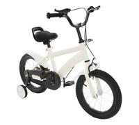 XYCHAO Bicicleta Niño 14 Pulgadas Blanco Ruedas Estabilizadoras Manillar | Marco acero, ruedas de 14", ruedas estabilizadoras, frenos delanteros/traseros, asiento y manillar ajustables