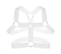 XYFfybhsd Arnés de Hombre Correas de Pecho Cuerpo para Clubwear Fiesta (Size:Talla única,Color:Blanco)