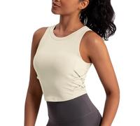 XYFfybhsd Mujer Compresión Slim Fit Camisetas Fitnes sin Mangas Camiseta de Tirantes Tops(Size:XL,Color:blanco)
