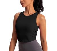 XYFfybhsd Mujer Compresión Slim Fit Camisetas Fitnes sin Mangas Camiseta de Tirantes Tops(Size:XL,Color:negro)